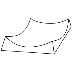 Square Slumper A - 21.2x21.5x3.7cm - Fusing Form