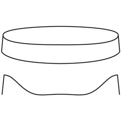 Bowl - 39.5x6.2cm - Fusing Form