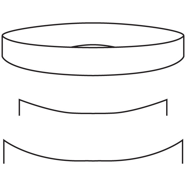 Plain Plate - 44.5x5.4cm - Moule pour Fusing