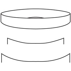 Plain Plate - 44.5x5.4cm - Moule pour Fusing