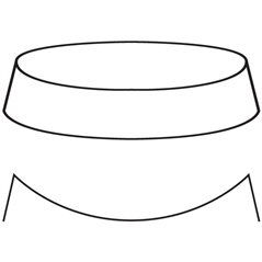 Spherical Bowl - 52.4x5.7cm - Moule pour Fusing