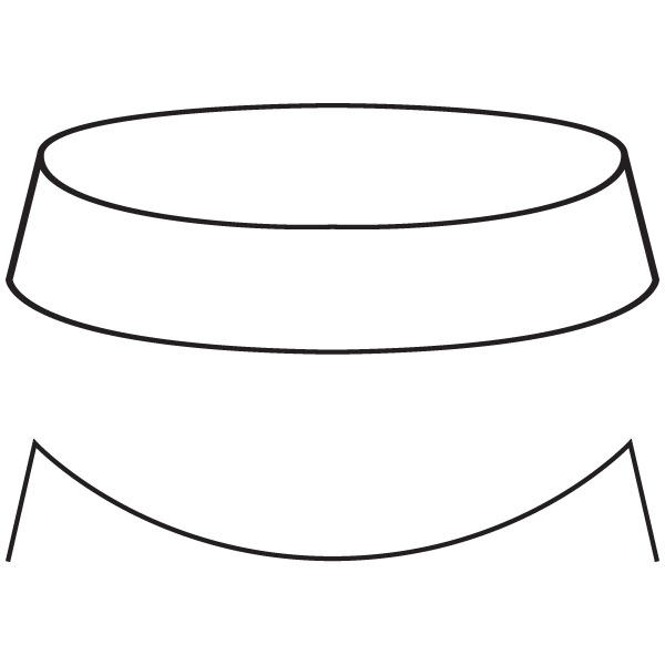 Spherical Bowl - 49x9.2cm - Fusing Form