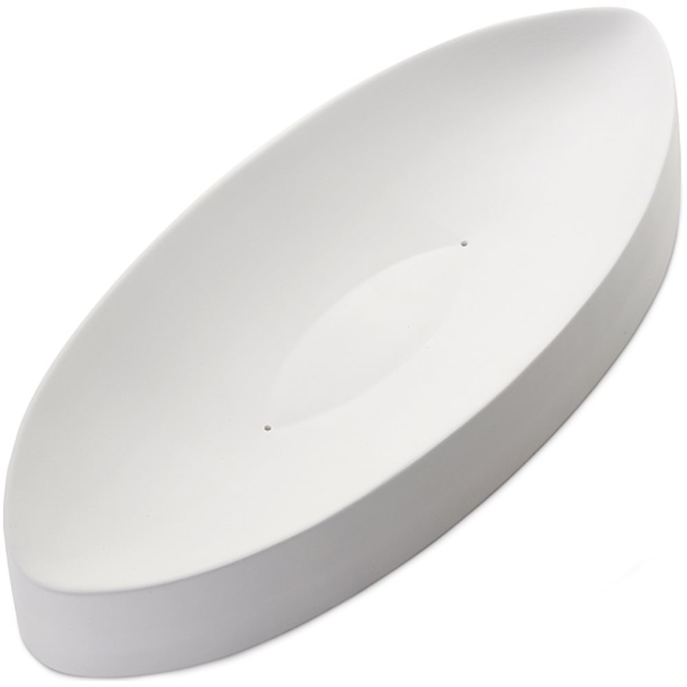 Oval Dish - 37.7x16.1x4.3cm - Base: 11.4x3.9cm - Moule pour Fusing