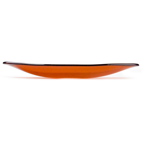 Oval Dish - 37.7x16.1x4.3cm - Base: 11.4x3.9cm - Moule pour Fusing