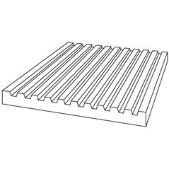 Pattern Bar 3 - 26x26x2.4cm - Öffnung:  25.3x1.2cm - Fusing Form