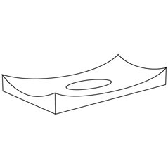 Rectangular Slumper - 31x18.8x4.4cm - Fusing Form