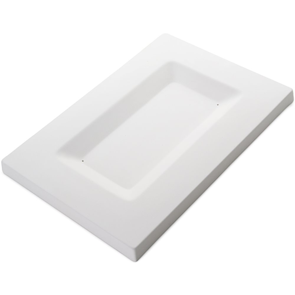 Soft Edge Rectangular Platter - 35.2x24x2.2cm - Base: 25.2x13.5x1.5cm - Moule pour Fusing