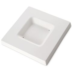 Soft Edge Square Platter - 15.6x15.6x1.8cm - Basis: 8x8x1.8cm - Fusing Form