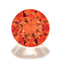 Cubic Zirkonia - Orange - Rund - 5mm - 5 Stück