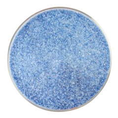 Bullseye Frit - Caribbean Blue Transparent & White Opalescent - 2-Color Mix - Fine - 450g - Streaky