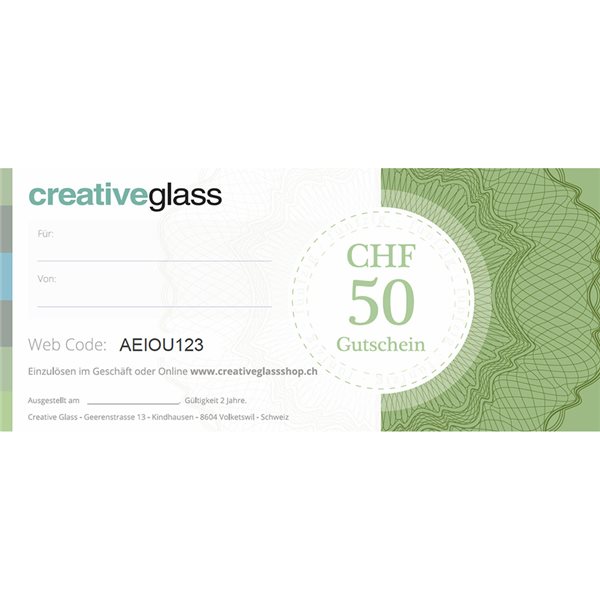 CHF 50 Gift Voucher