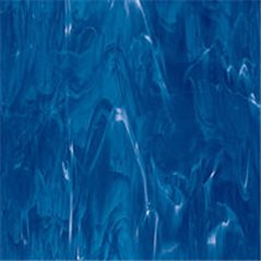 Spectrum Dark Blue and White Wispy - 3mm - Non-Fusible Glass Sheets