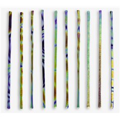 Dichroic Hot Sticks, black, 10 pcs assor