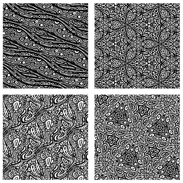 Texture Card - Mandala Art - 10x10cm - 4in1