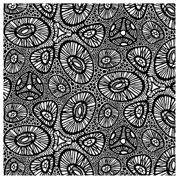 Texture Card - Mandala Art - 10x10cm
