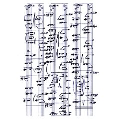Texture Card - Sheet Music - 10x12.5cm
