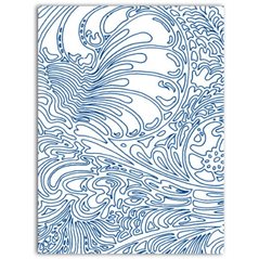 Texture Card - Paisley Outline - 7.5x10cm