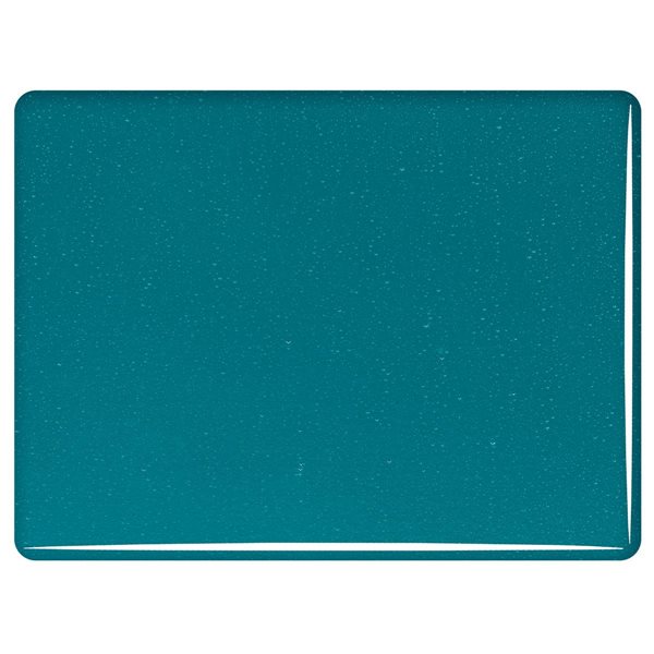 Bullseye Peacock Blue - Transparent - 3mm - Fusible Sheet Glass