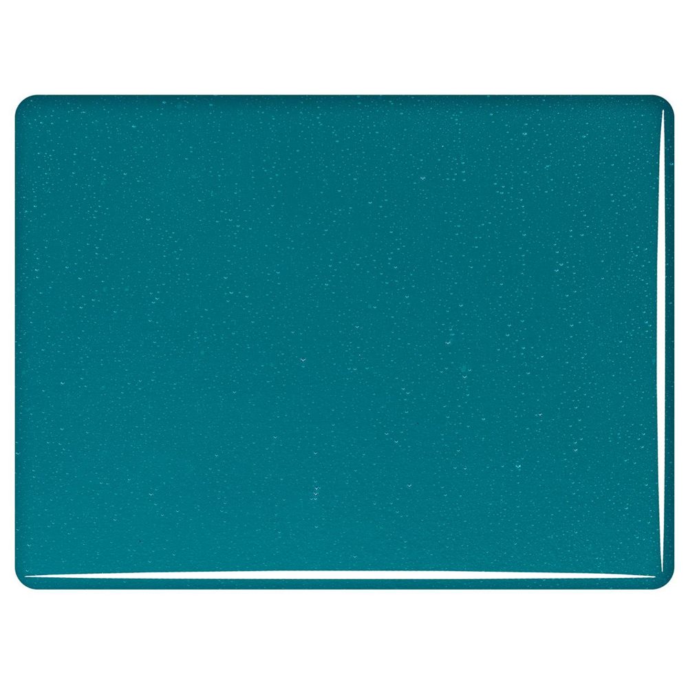 Bullseye Peacock Blue - Transparent - 3mm - Fusible Sheet Glass