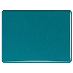 Bullseye Peacock Blue - Transparent - 3mm - Fusible Sheet Glass