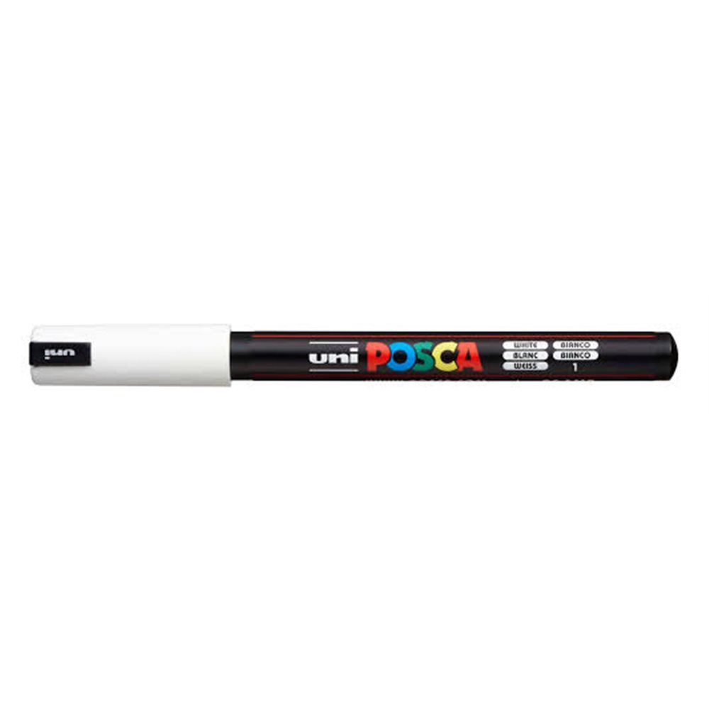 UNI Posca Marker - White - PC-1MR Fineliner