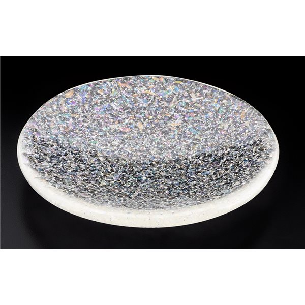 Bullseye Frit - Clear Irid Rainbow - Coarse - 450g - Transparent